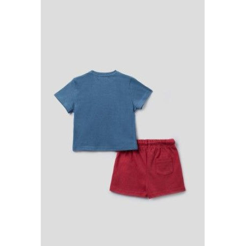 Street Monkey Completo corto da 2 pezzi "Crazy Car" per Neonato