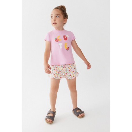 Set T-shirt e pantaloncini neonata Street Monkey