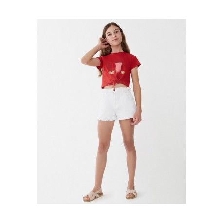 Maglietta stile "Top" rossa Street Monkey