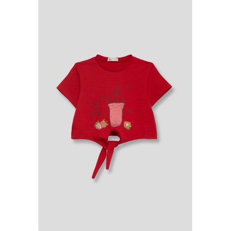 Maglietta stile "Top" rossa Street Monkey