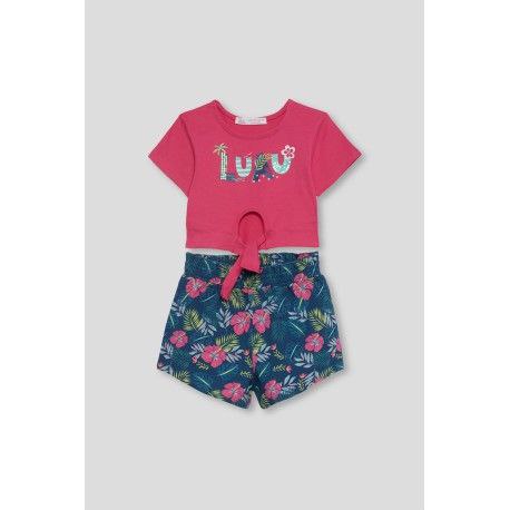 Set T-shirt e pantaloncini "Luau" Street Monkey
