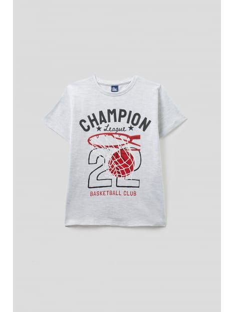 T-shirt in cotone "Basket Champion" Street monkey