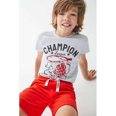 T-shirt in cotone "Basket Champion" Street monkey